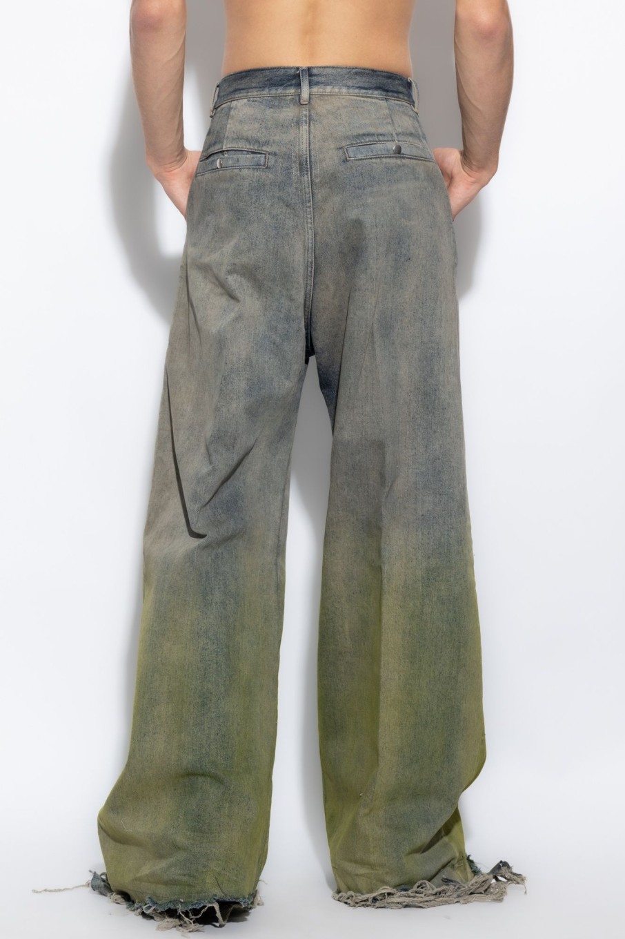 Jeans | Men Rick Owens Rick Owens Grey Wide Jeans – Kalinowske